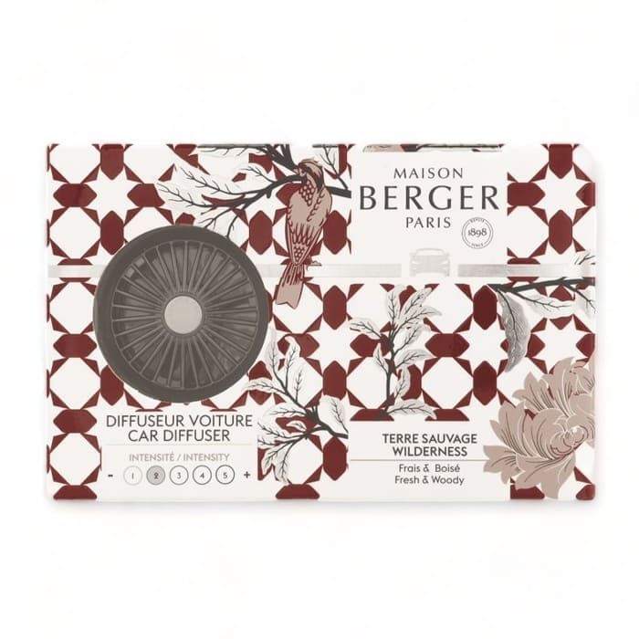Maison Berger - Diffusore per Auto Prisme + Ricarica Terre Sauvage 6975