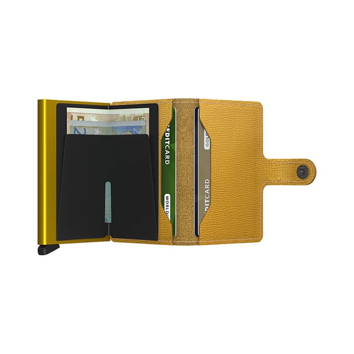 Portafoglio Secrid Miniwallet Crisple Ocre. MC-OCRE