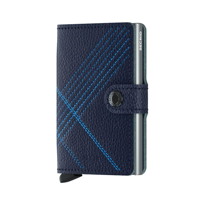 Portafoglio Secrid Miniwallet Stitch Linea Navy. MST-LINEA-NAVY