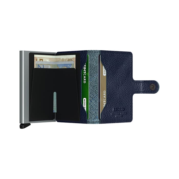 Portafoglio Secrid Miniwallet Stitch Linea Navy. MST-LINEA-NAVY