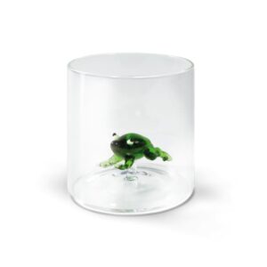Giambarioli Atelier Floreale Casa e Regalo WD Lifestyle bicchiere vetro borosilicato rana WD566RAN