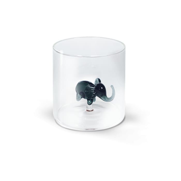 WD lifestyle - Bicchiere in vetro borosilicato con decoro interno in vetro - Elefante WD566ELE
