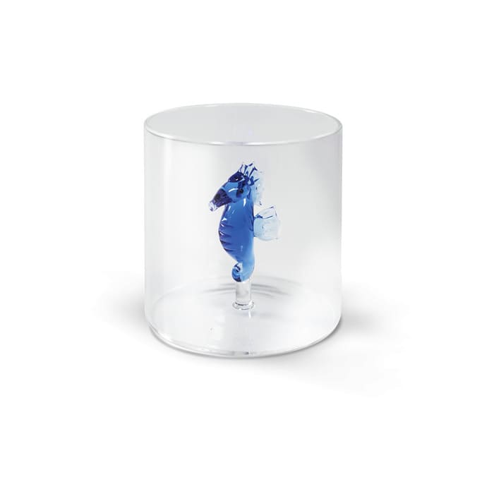 WD lifestyle - Bicchiere in vetro borosilicato con decoro interno in vetro - Cavalluccio WD566CAV