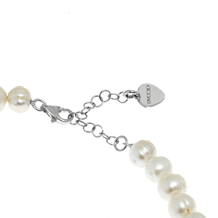Dvccio - Collana Charlene in argento 925 rodiato CLPERLESCARAMAZZE_W