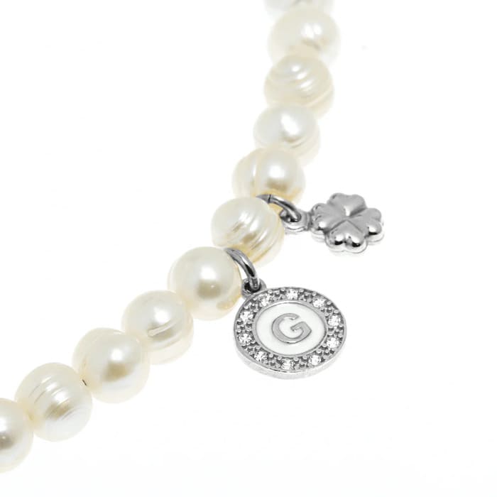 Dvccio - Collana Charlene in argento 925 rodiato CLPERLESCARAMAZZE_W