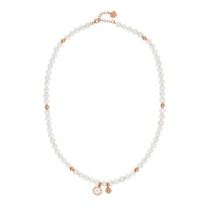 Dvccio - Collana Charlene in argento 925 placcato oro rosa CLPERLESCARAMAZZE_R