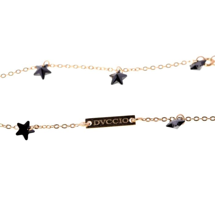 Dvccio - Collana Florence in argento 925 gialla con stelle CFLOAGN_G