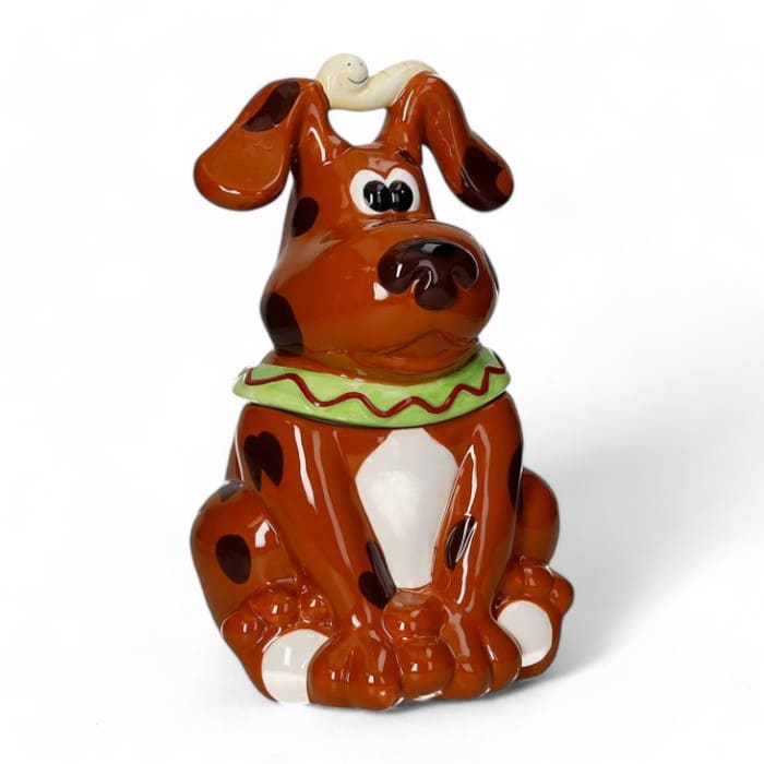 Barattolo cane Brandani in ceramica con sensore sonoro.