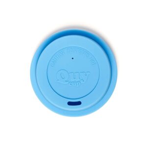 Tappo riutilizzabile QuyCup Lid Celeste in silicone.