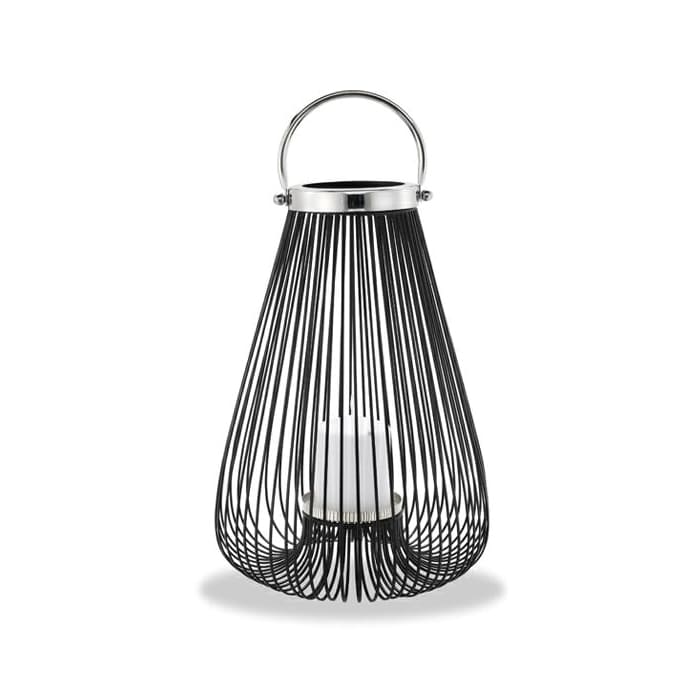 Lanterna Goccia porta candela Fantin Argenti 28,5x28,5xH40,5 cm
