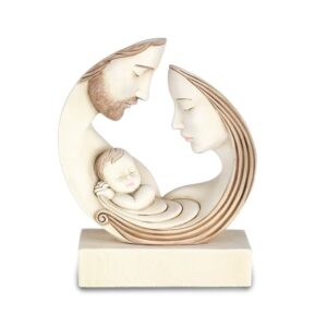 Scultura Sacra Famiglia bicolor con base bicolor Fantin Argenti