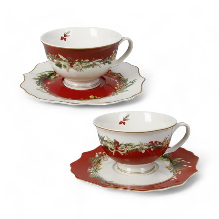 Set di 2 tazze the Carol in New Bone China Brandani