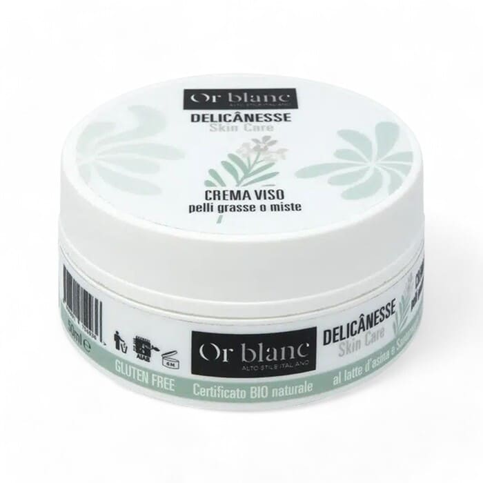Crema Viso Pelli Grasse o Miste Latte d'Asina Or Blanc