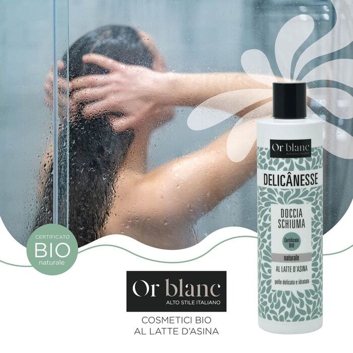 Docciaschiuma latte d’asina bio Or Blanc, lenitivo e idratante