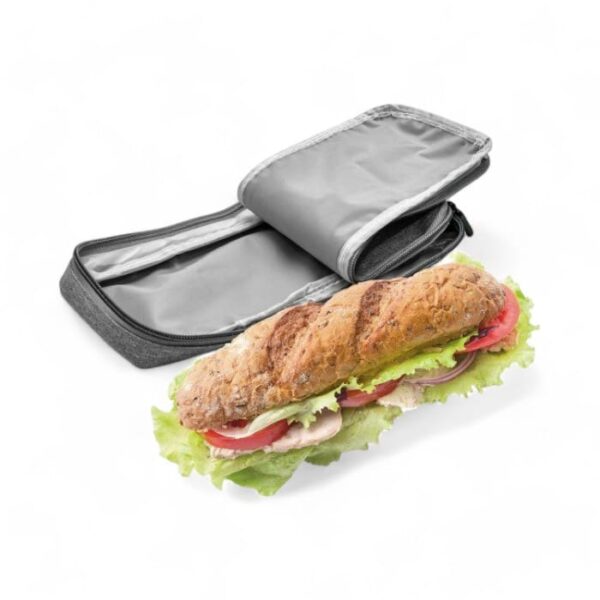 Portapranzo flessibile e pieghevole Iris Barcelona Zipper&Roll Light Grey.