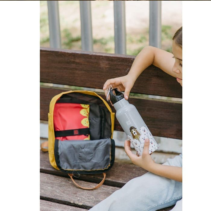 Borsa porta alimenti pieghevole Iris Barcelona Snack Bag Friends fantasia pulcino.