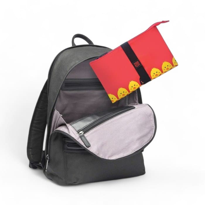 Borsa porta alimenti pieghevole Iris Barcelona Snack Bag Friends fantasia pulcino.