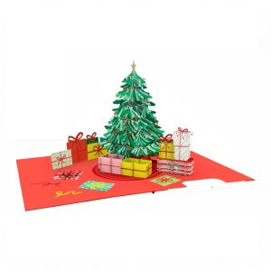 Biglietto Christmas Tree fatto a mano
