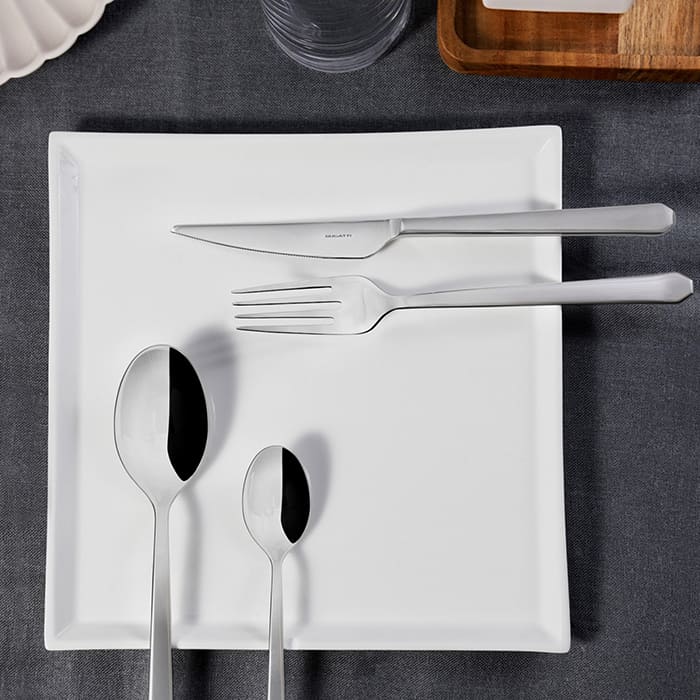 Set 24 pezzi Bugatti Ottagonale in acciaio inox lucido con scatola gallery