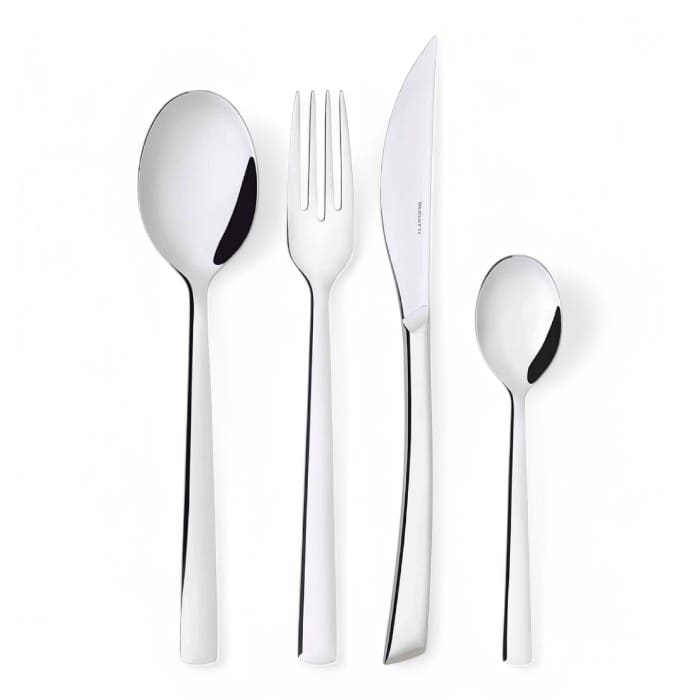 Set 24 pezzi Bugatti Caprera in acciaio inox lucido con scatola regalo