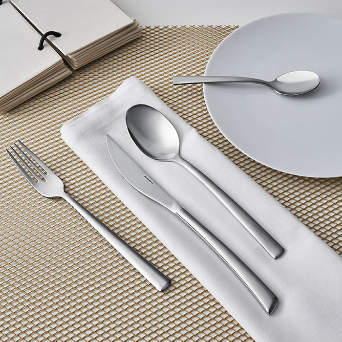 Set 24 pezzi Bugatti Caprera in acciaio inox lucido con scatola regalo