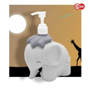 Dispenser per sapone a forma di elefante in PVC, design originale Dhink.