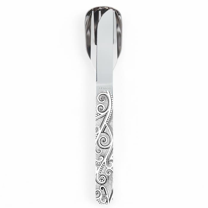 Set Posate Magnetico 12H34 Arabesques in acciaio inox con manico decorato