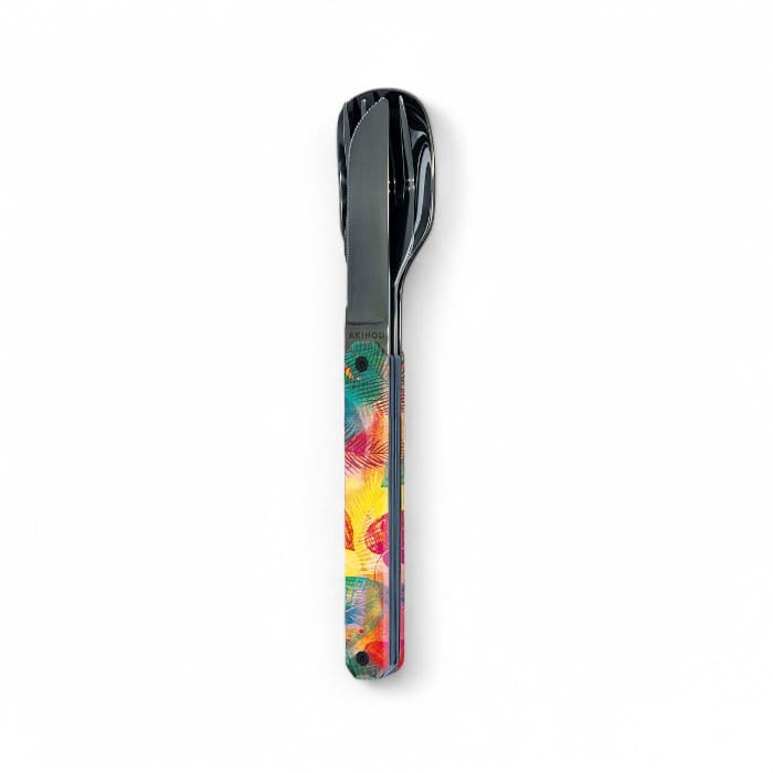 Set Posate Magnetico 12H34 Sunset in acciaio inox con manico decorato