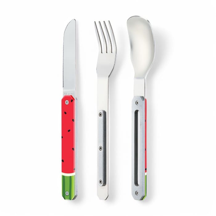 Set Posate Magnetico 12H34 Watermelon in acciaio inox con manico decorato