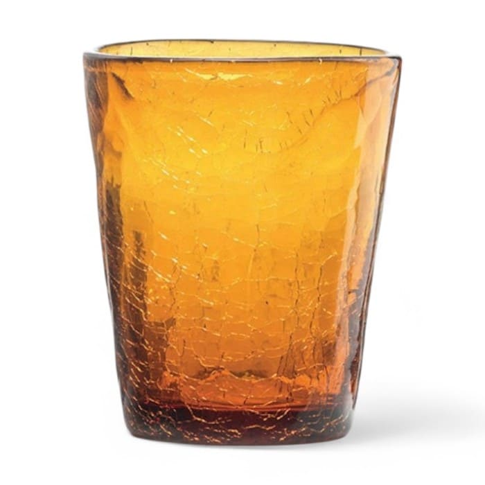 Set 6 bicchieri Fade Ice ambra in vetro da 300 ml