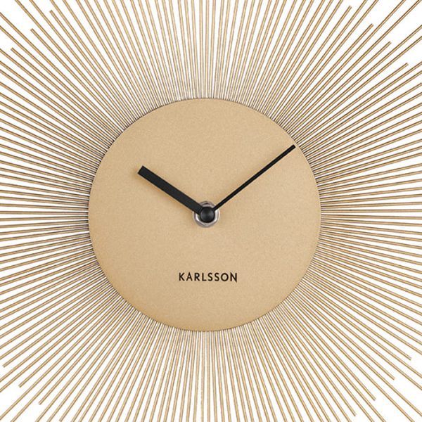 Orologio da parete Karlsson Wall Clock Peony Large in acciaio dorato