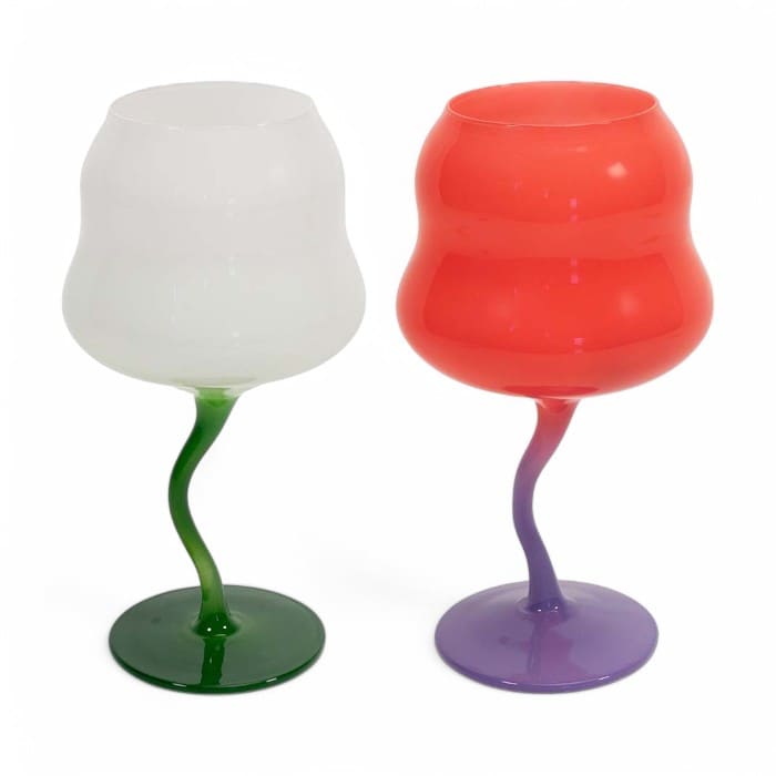 Set di 2 calici da cocktail in vetro multicolor WD Lifestyle