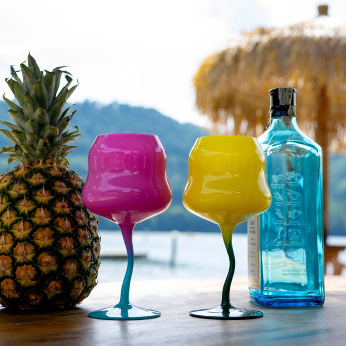Set di 2 calici da cocktail in vetro multicolore WD Lifestyle