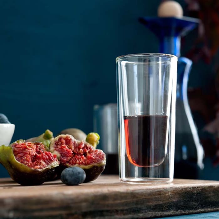 Set di 6 bicchierini in vetro borosilicato a doppia parete trasparente