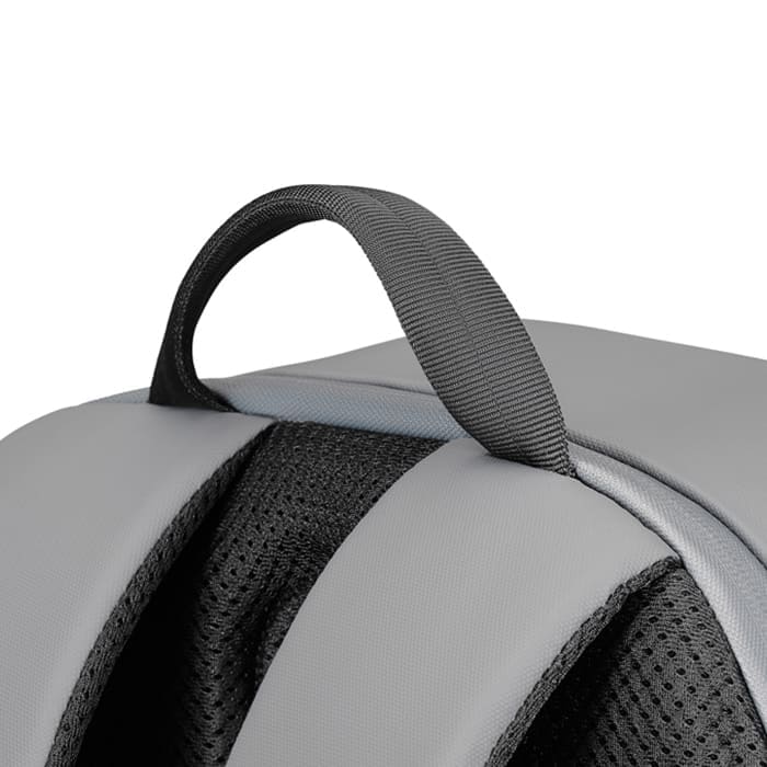 Zaino Bobby Edge Grey con zip nascoste, protezione RFID e porta USB