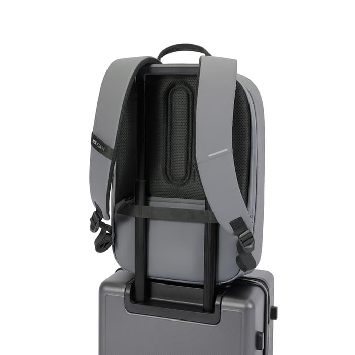 Zaino Bobby Edge Grey con zip nascoste, protezione RFID e porta USB