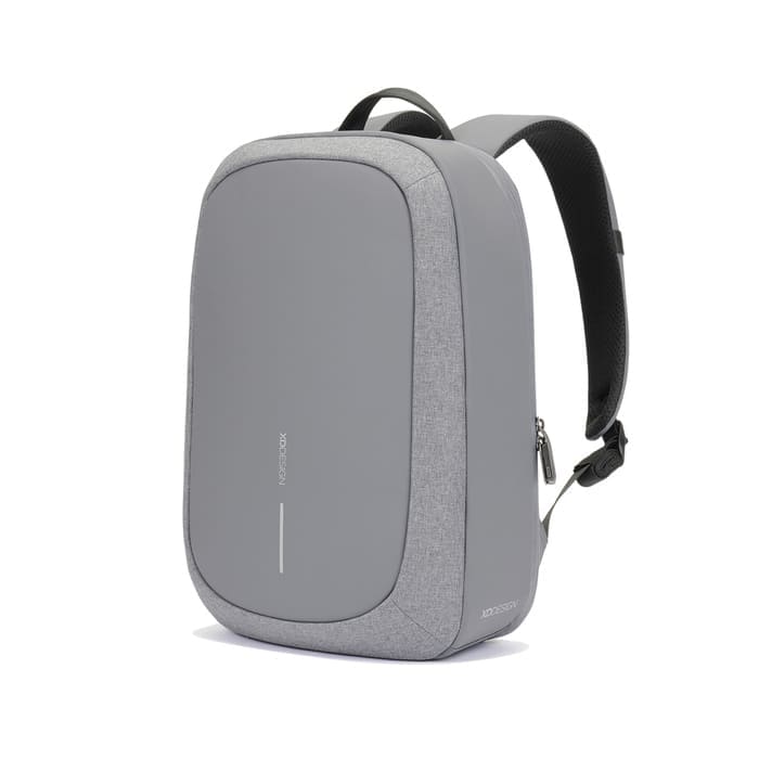 Zaino Bobby Edge Grey con zip nascoste, protezione RFID e porta USB