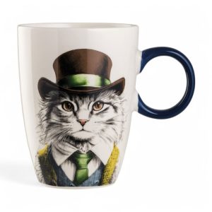 Mug Human Essence Gatto "Independence" in ceramica da 430ml