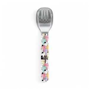 Set di posate Akinod Mini 12H12 Cats per bambini con decorazione a gatti