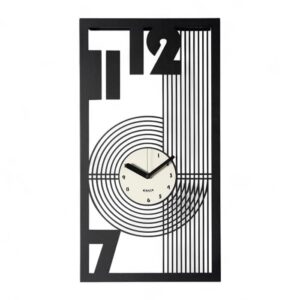 Orologio da parete Gropius Arti & Mestieri nero avorio