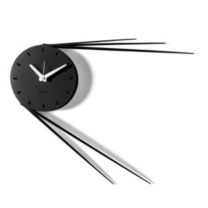 Orologio da parete design Arti e Mestieri Traslo nero