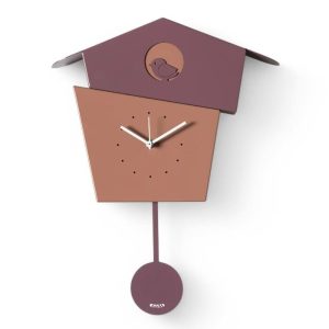 Orologio da parete Picchiarello con sagoma di uccellino