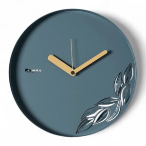 Orologio da parete Alba Arti & Mestieri petrolio con traforo foglie