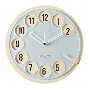Orologio da parete Call Me Arti & Mestieri crema cenere