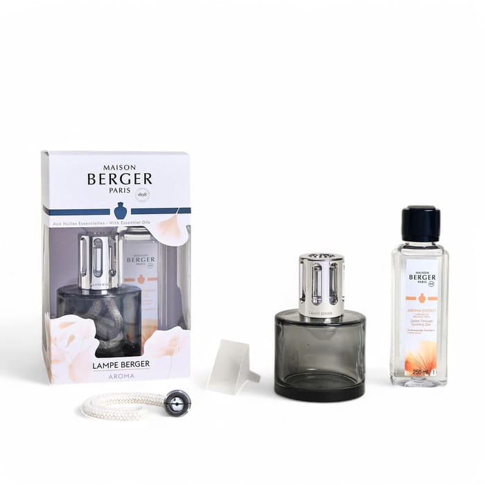 Cofanetto Maison Berger con lampada catalitica trasparente e ricarica Aroma Energy