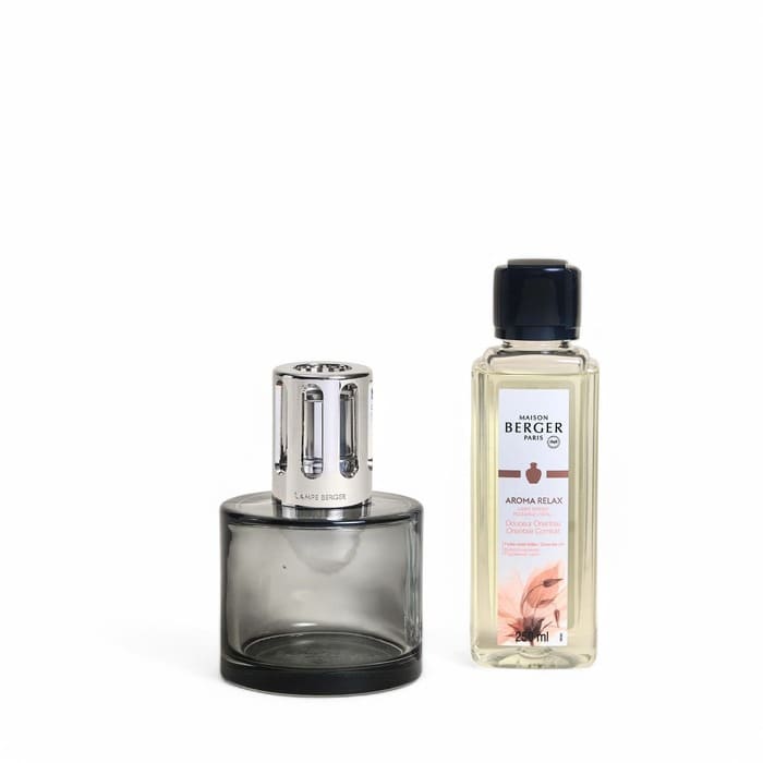 Cofanetto Maison Berger con lampada catalitica trasparente e ricarica Aroma Relax
