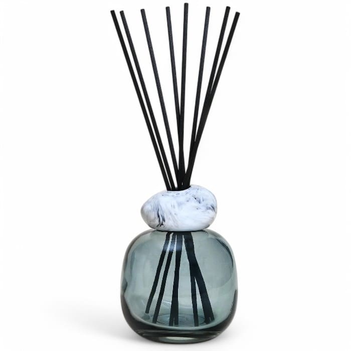 Diffusore Maison Berger MINERAL Blu 200ml con profumo Thé Blanc Pureté