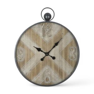 Orologio da parete Mauro Ferretti Oklahoma effetto legno