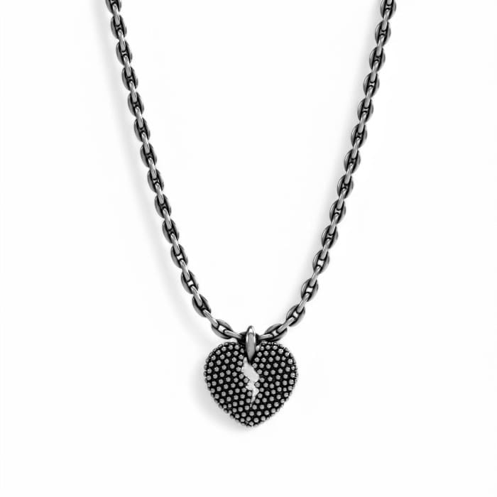 Collana Richmond in bronzo con ciondolo a cuore spezzato