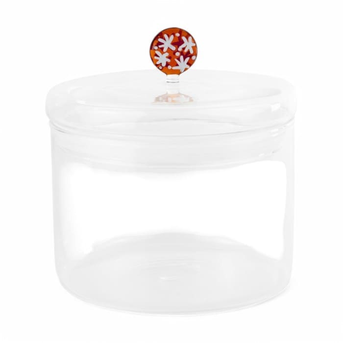 Barattolo biscotti WD Lifestyle in vetro da 1.4L con tappo decorato